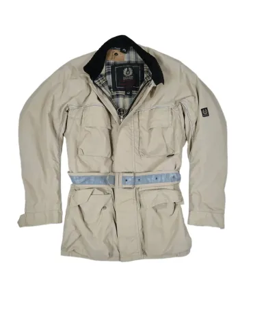 CAZADORA BELSTAFF HOMBRE BEIGE