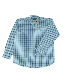 CAMISA POLO RALPH LAUREN HOMBRE AZUL Y BLANCO
