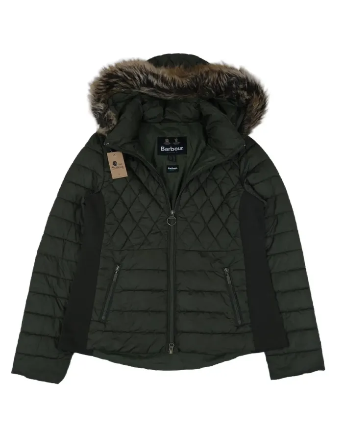 CAZADORA ACOLCHADA BARBOUR MUJER VERDE MILITAR