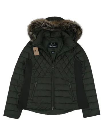 CAZADORA ACOLCHADA BARBOUR MUJER VERDE MILITAR