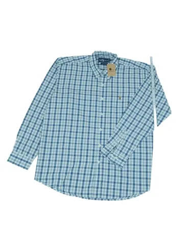 CAMISA POLO RALPH LAUREN HOMBRE AZUL Y BLANCO
