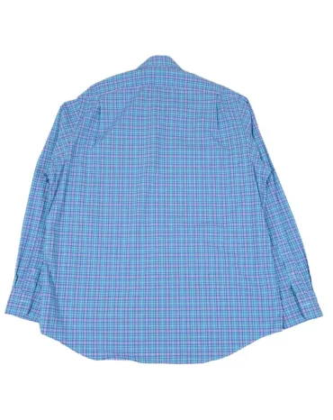 CAMISA POLO RALPH LAUREN HOMBRE AZUL CLARO Y ROSA A CUADROS