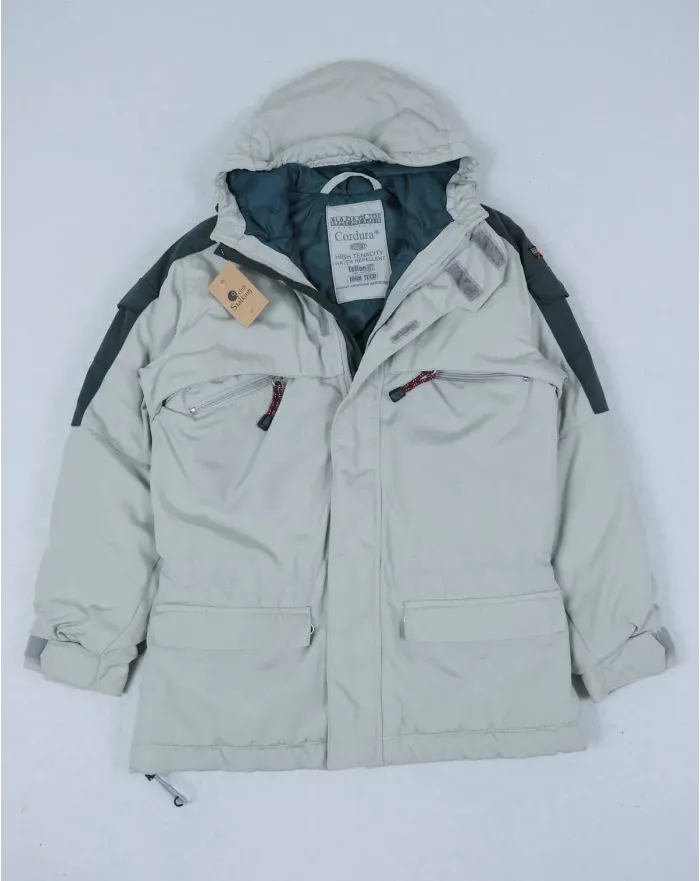 PARKA NAPAPIJRI HOMBRE GRIS CLARO