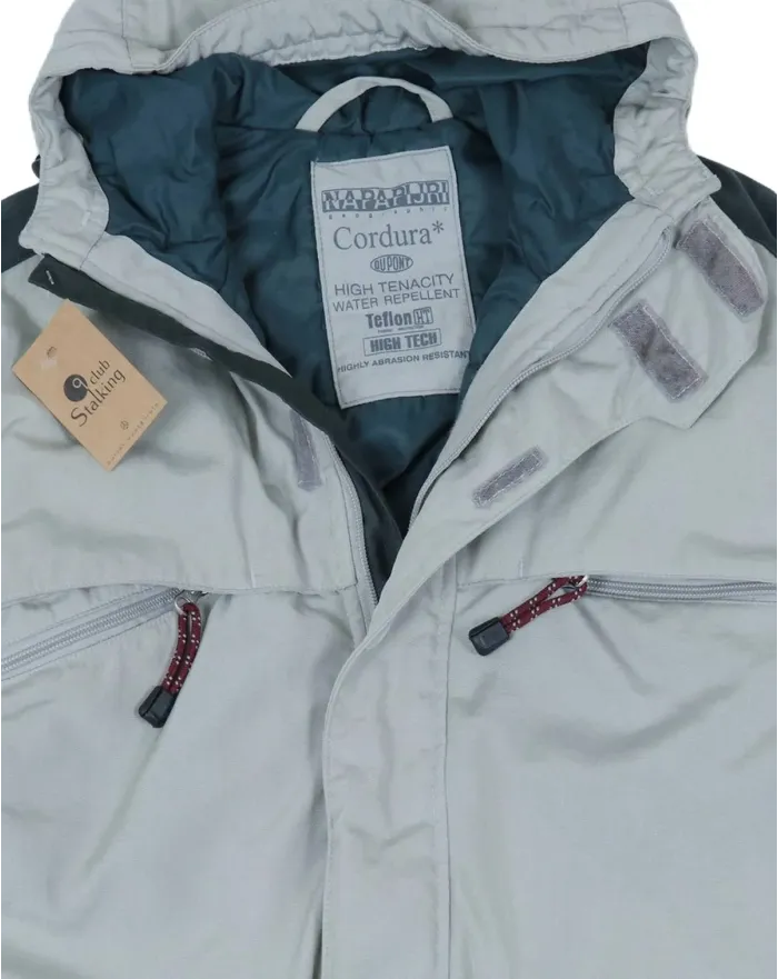 PARKA NAPAPIJRI HOMBRE GRIS CLARO