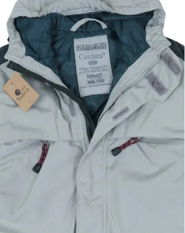 PARKA NAPAPIJRI HOMBRE GRIS CLARO