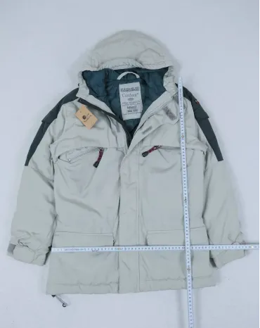 PARKA NAPAPIJRI HOMBRE GRIS CLARO