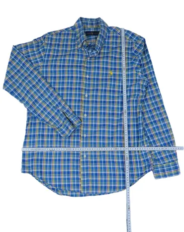 CAMISA RALPH LAUREN HOMBRE AZUL A CUADROS