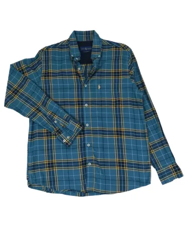 CAMISA RALPH LAUREN HOMBRE AZUL TURQUESA