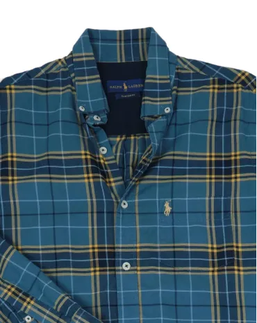 CAMISA RALPH LAUREN HOMBRE AZUL TURQUESA