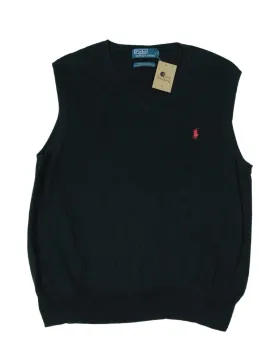 CHALECO PUNTO POLO RALPH LAUREN HOMBRE NEGRO