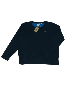 SUDADERA CUELLO REDONDO LACOSTE HOMBRE AZUL MARINO