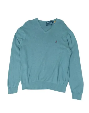 JERSEY CUELLO V POLO RALPH LAUREN HOMBRE VERDE AGUA