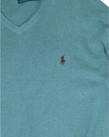 JERSEY CUELLO V POLO RALPH LAUREN HOMBRE VERDE AGUA