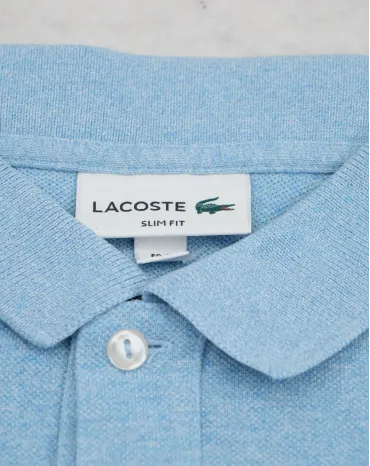 Lacoste Polo Slim Fit Hombre Azul Cielo Jaspeado — Segunda Mano A++ | STK Club
