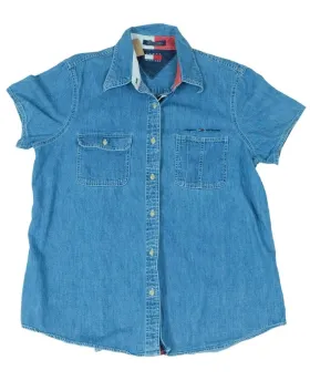 CAMISA VAQUERA TOMMY HILFIGER HOMBRE AZUL