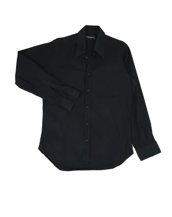 Dolce & Gabbana Camisa Hombre Negra Manga Larga — Segunda Mano A++ | STK Club