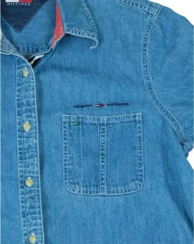 CAMISA VAQUERA TOMMY HILFIGER HOMBRE AZUL