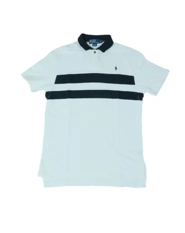 POLO RALPH LAUREN HOMBRE BLANCO Y AZUL MARINO