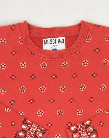 MOSCHINO JEANS SUDADERA MUJER ROJA BANDANA VINTAGE - SEGUNDA MANO A++