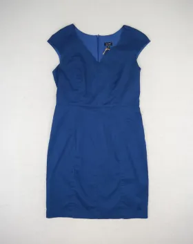ARMANI JEANS VESTIDO MUJER AZUL ELÉCTRICO ESCOTE V - SEGUNDA MANO A++