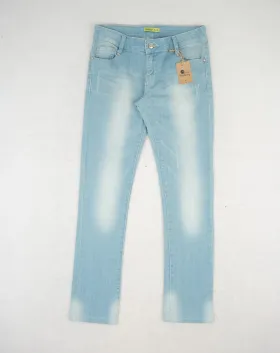 VERSACE JEANS PANTALÓN VAQUERO MUJER AZUL CLARO STRASS - SEGUNDA MANO A++