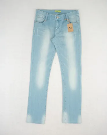 VERSACE JEANS PANTALÓN VAQUERO MUJER AZUL CLARO STRASS - SEGUNDA MANO A++