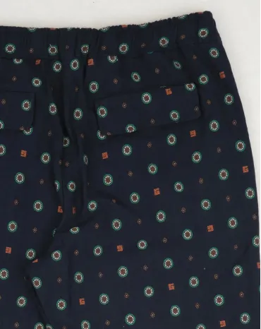 GUCCI PANTALÓN HOMBRE AZUL MARINO ESTAMPADO FOULARD - SEGUNDA MANO A++