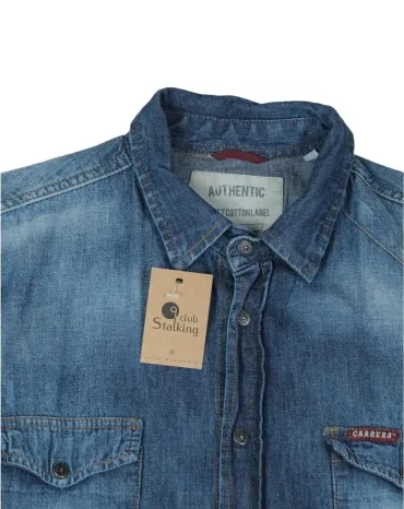 CAMISA VAQUERA CARRERA HOMBRE AZUL
