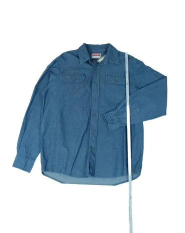 CAMISA VAQUERA WRANGLER HOMBRE AZUL