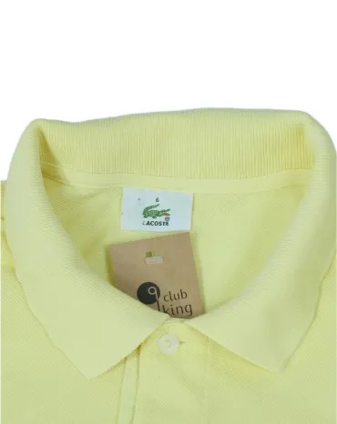 POLO LACOSTE HOMBRE AMARILLO PASTEL