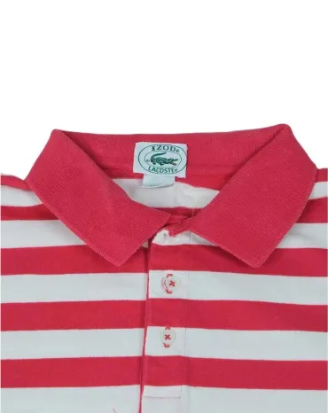 POLO LACOSTE HOMBRE ROJO Y BLANCO