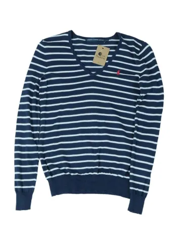 JERSEY RALPH LAUREN MUJER AZUL MARINO Y BLANCO