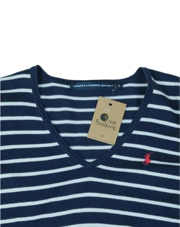 JERSEY RALPH LAUREN MUJER AZUL MARINO Y BLANCO