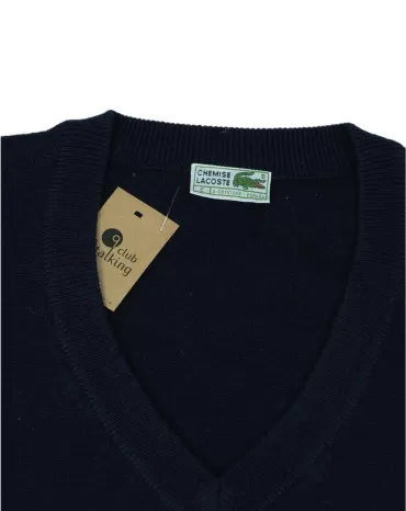 JERSEY CUELLO V LACOSTE HOMBRE AZUL MARINO
