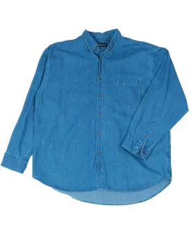 CAMISA VAQUERA FADED GLORY HOMBRE AZUL