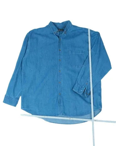 CAMISA VAQUERA FADED GLORY HOMBRE AZUL