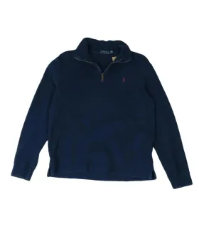 SUDADERA CUELLO ALTO CON CREMALLERA POLO RALPH LAUREN HOMBRE AZUL MARINO