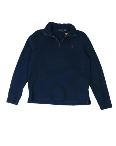 SUDADERA CUELLO ALTO CON CREMALLERA POLO RALPH LAUREN HOMBRE AZUL MARINO