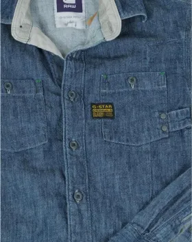 CAMISA DENIM G-STAR RAW HOMBRE AZUL