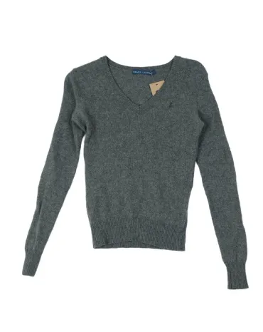JERSEY CUELLO V RALPH LAUREN MUJER GRIS
