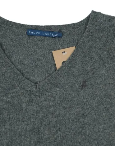 JERSEY CUELLO V RALPH LAUREN MUJER GRIS