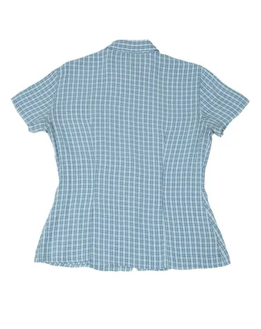 CAMISA MANGA CORTA MARELLA MUJER AZUL CLARO Y BLANCO