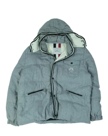 PLUMÍFERO MONCLER MUJER GRIS CLARO