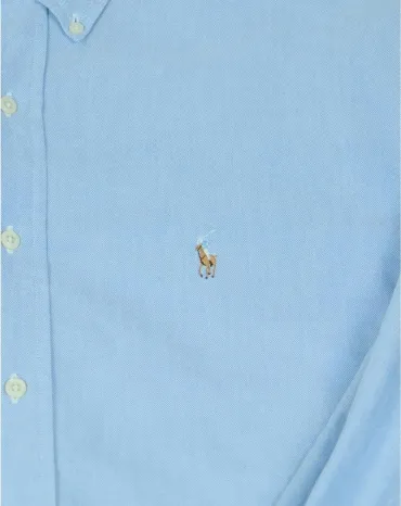 CAMISA OXFORD RALPH LAUREN HOMBRE AZUL CELESTE