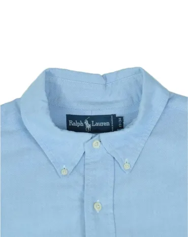 CAMISA OXFORD RALPH LAUREN HOMBRE AZUL CELESTE