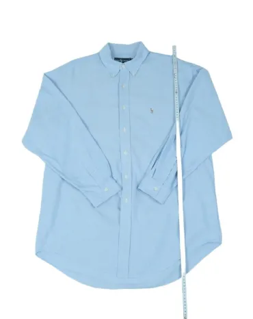 CAMISA OXFORD RALPH LAUREN HOMBRE AZUL CELESTE